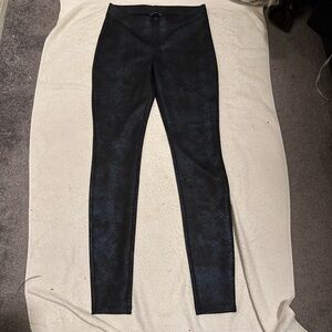 Express Black Faux-Snake Leggings
